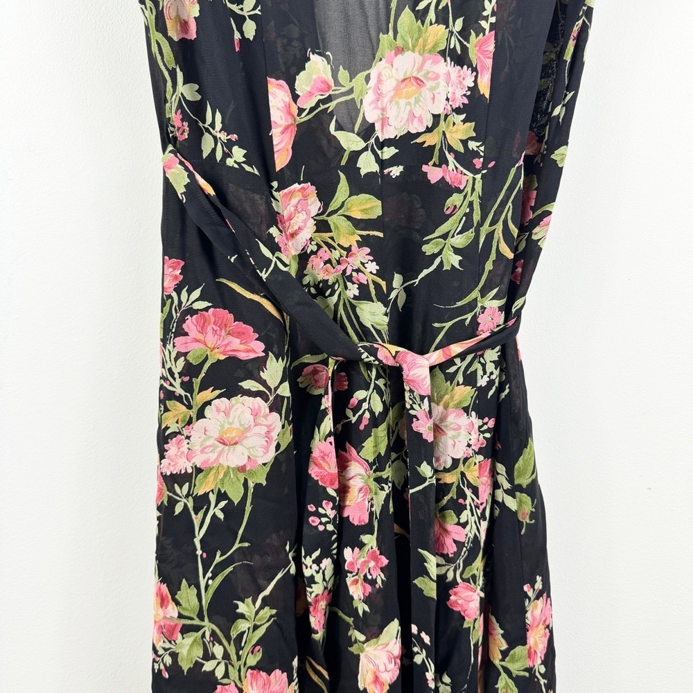 Reformation deep low V-neck floral wrap maxi dress NWT - Picture 8 of 13